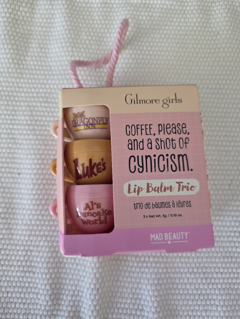 Gilmore Girls Coffee Cup Lip Balm Trio Mad Beauty NEW